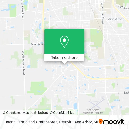 Joann Fabric and Craft Stores map