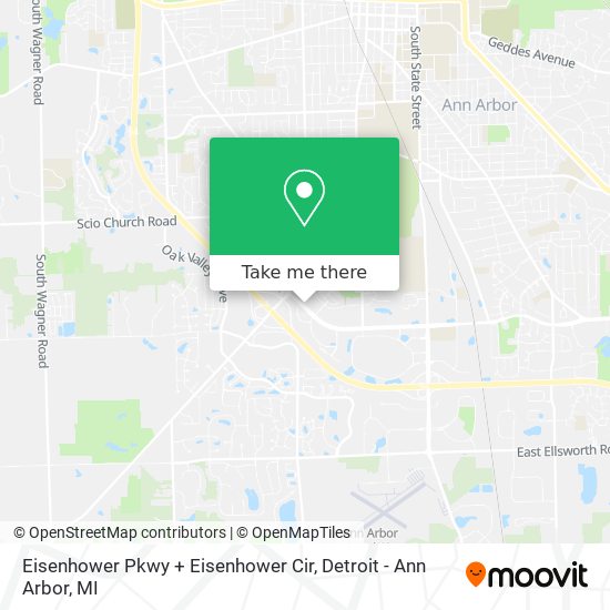 Mapa de Eisenhower Pkwy + Eisenhower Cir