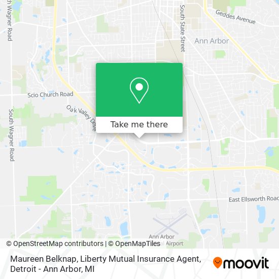 Mapa de Maureen Belknap, Liberty Mutual Insurance Agent