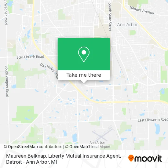 Maureen Belknap, Liberty Mutual Insurance Agent map