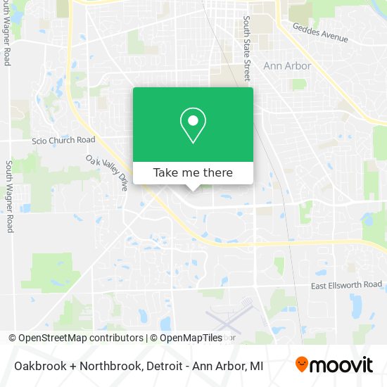 Mapa de Oakbrook + Northbrook