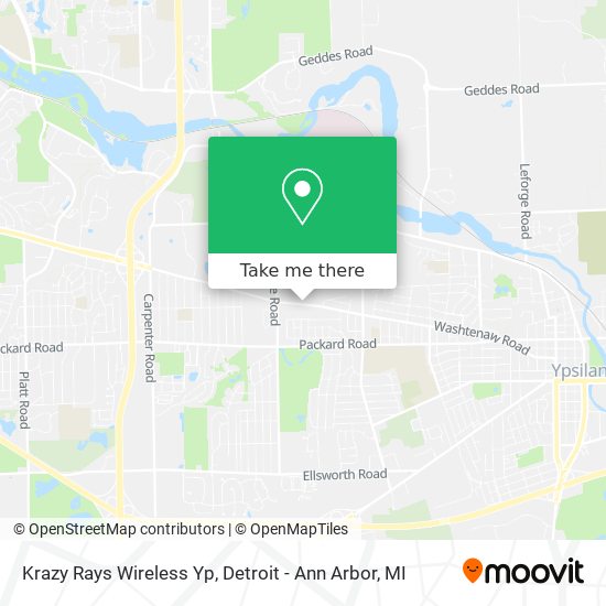 Krazy Rays Wireless Yp map