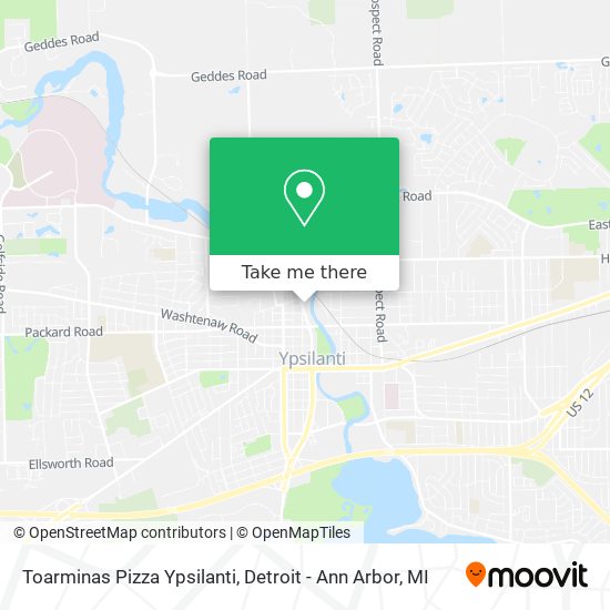 Toarminas Pizza Ypsilanti map
