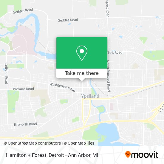 Hamilton + Forest map