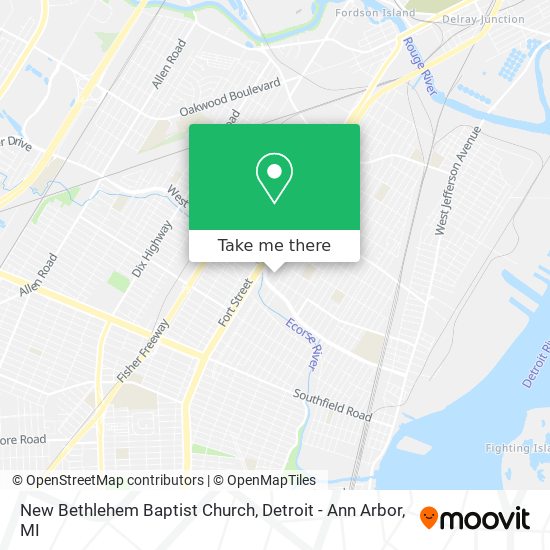 Mapa de New Bethlehem Baptist Church
