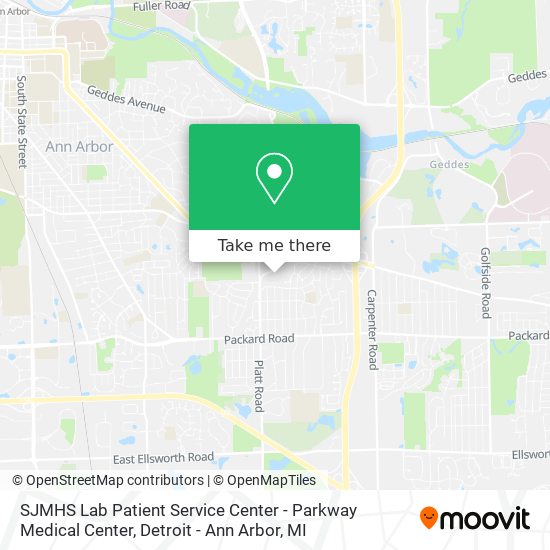 SJMHS Lab Patient Service Center - Parkway Medical Center map