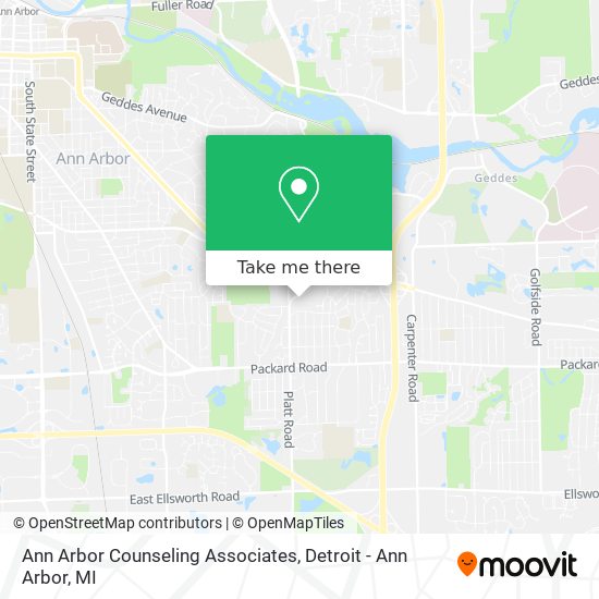 Ann Arbor Counseling Associates map