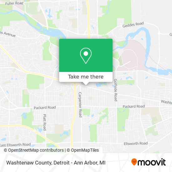 Mapa de Washtenaw County