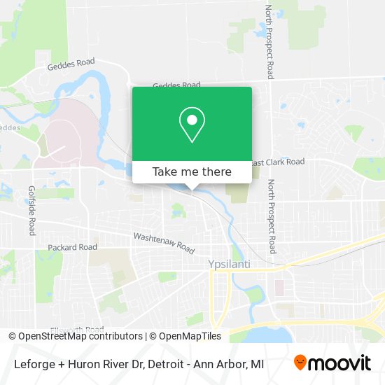 Mapa de Leforge + Huron River Dr