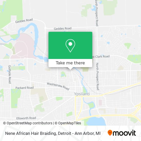 Nene African Hair Braiding map