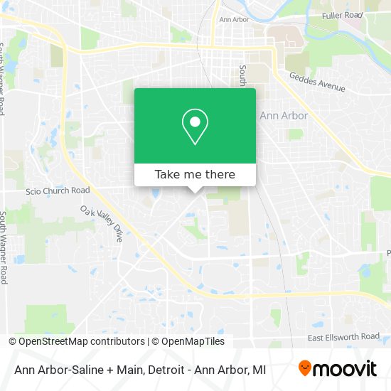 Ann Arbor-Saline + Main map