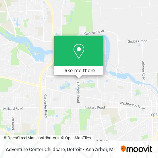 Adventure Center Childcare map