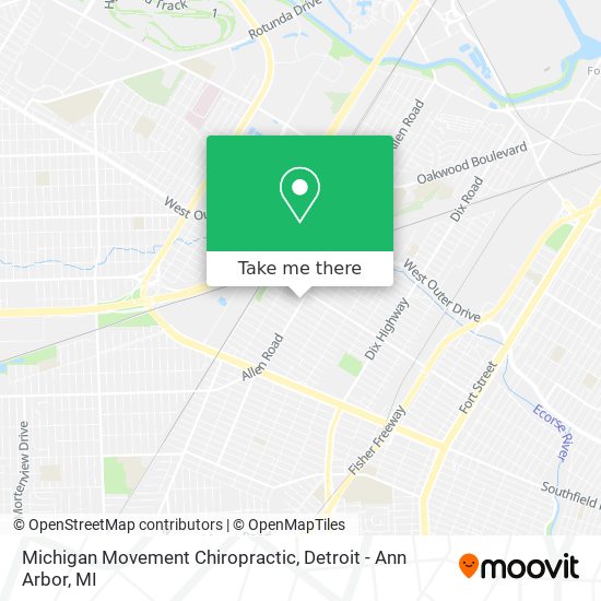 Michigan Movement Chiropractic map