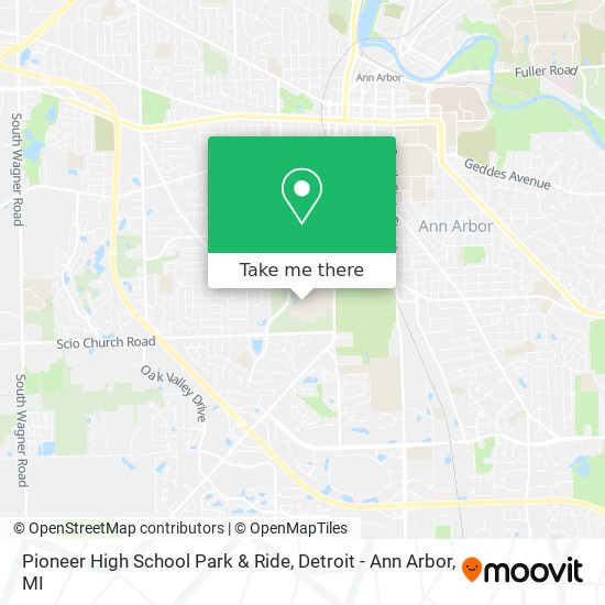 Mapa de Pioneer High School Park & Ride