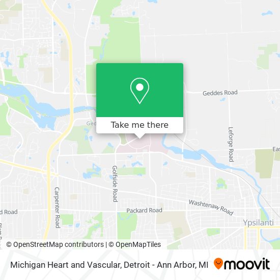 Michigan Heart and Vascular map