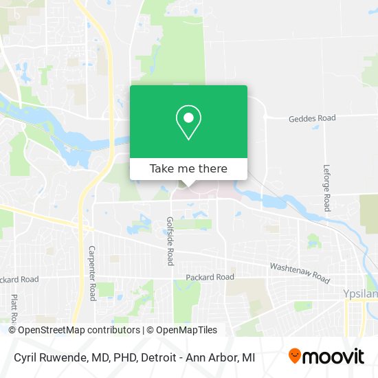 Mapa de Cyril Ruwende, MD, PHD