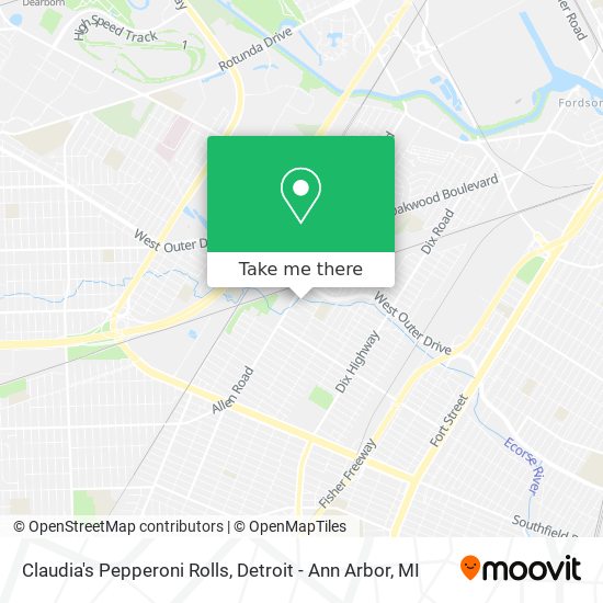 Claudia's Pepperoni Rolls map