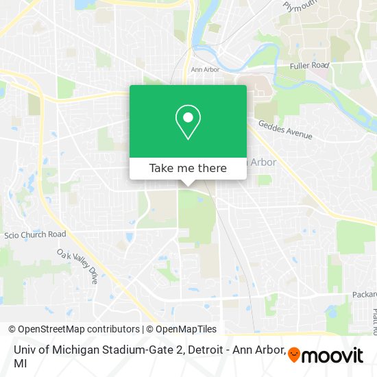 Mapa de Univ of Michigan Stadium-Gate 2