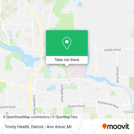 Trinity Health map