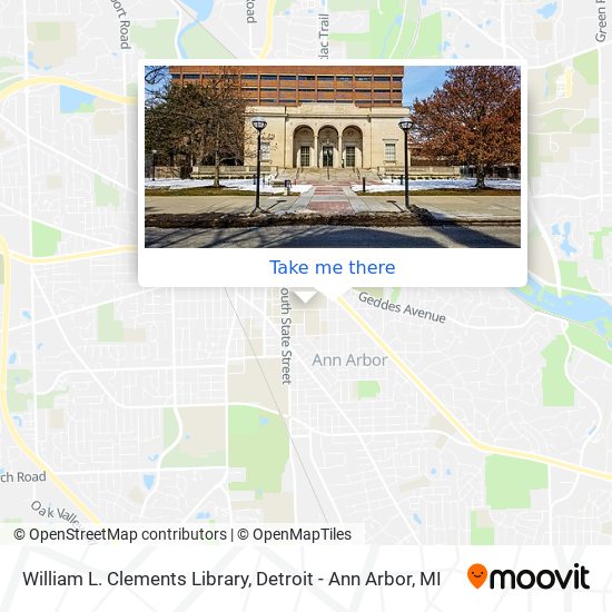 William L. Clements Library map