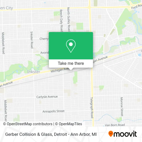 Gerber Collision & Glass map