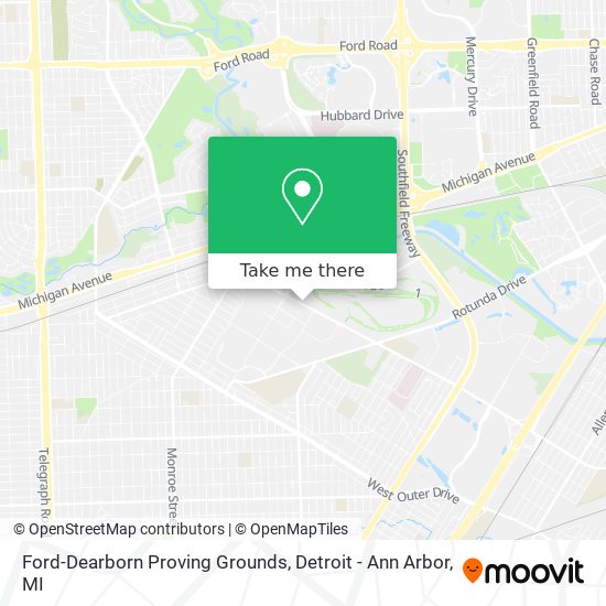 Ford-Dearborn Proving Grounds map