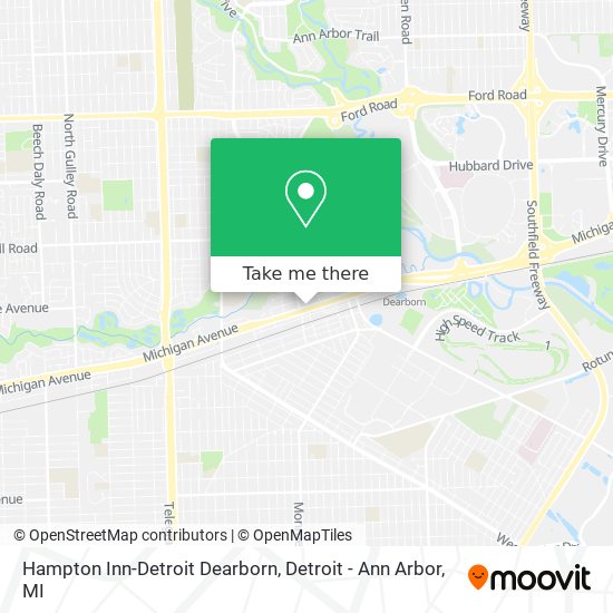 Hampton Inn-Detroit Dearborn map