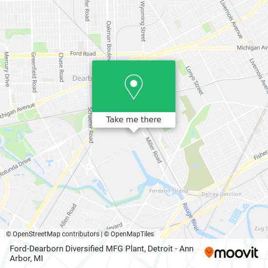 Mapa de Ford-Dearborn Diversified MFG Plant