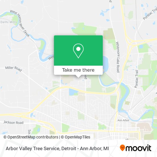 Arbor Valley Tree Service map