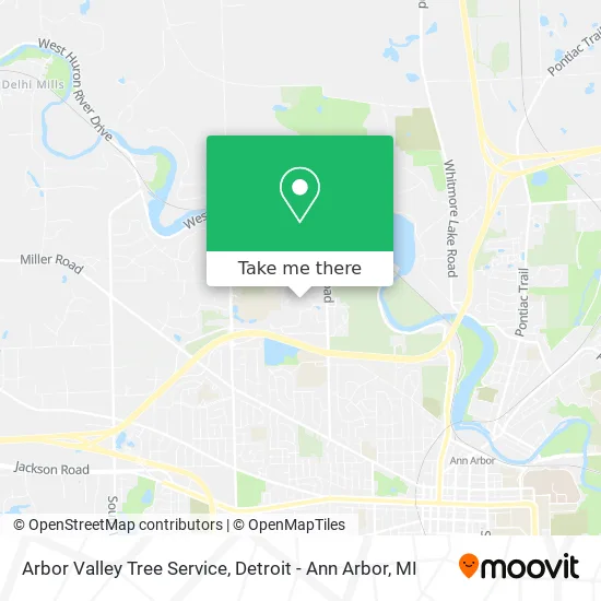 Arbor Valley Tree Service map