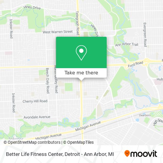 Better Life Fitness Center map