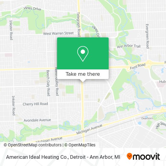 American Ideal Heating Co. map