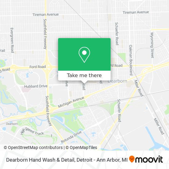 Dearborn Hand Wash & Detail map