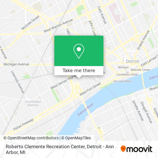 Roberto Clemente Recreation Center map