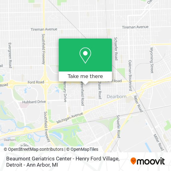 Beaumont Geriatrics Center - Henry Ford Village map