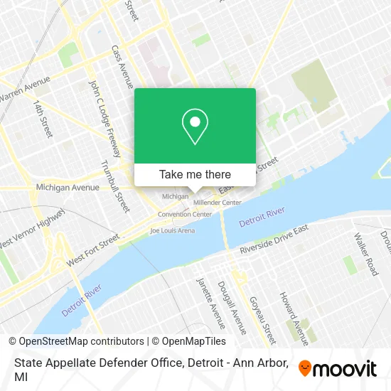 State Appellate Defender Office map