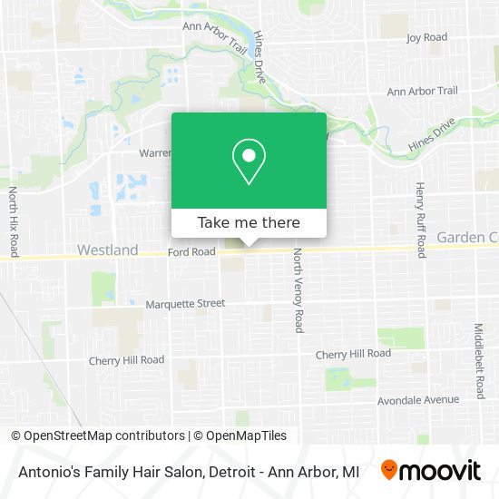 How to get to Antonio's Family Hair Salon in Westland by Bus?