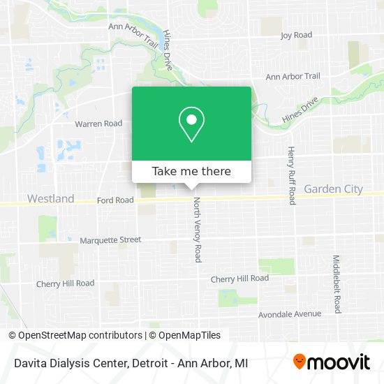 Davita Dialysis Center map