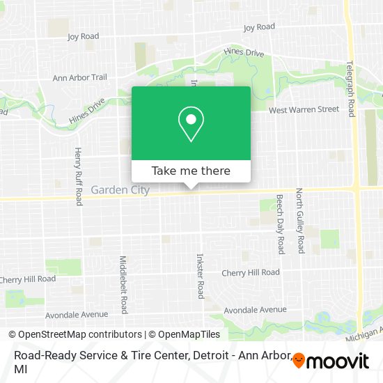 Mapa de Road-Ready Service & Tire Center