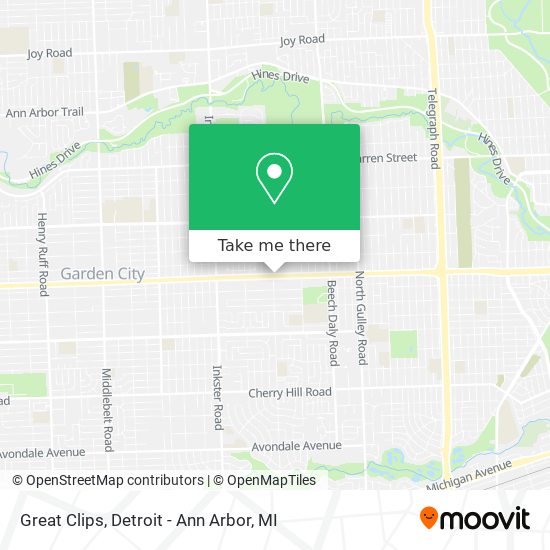 Great Clips map