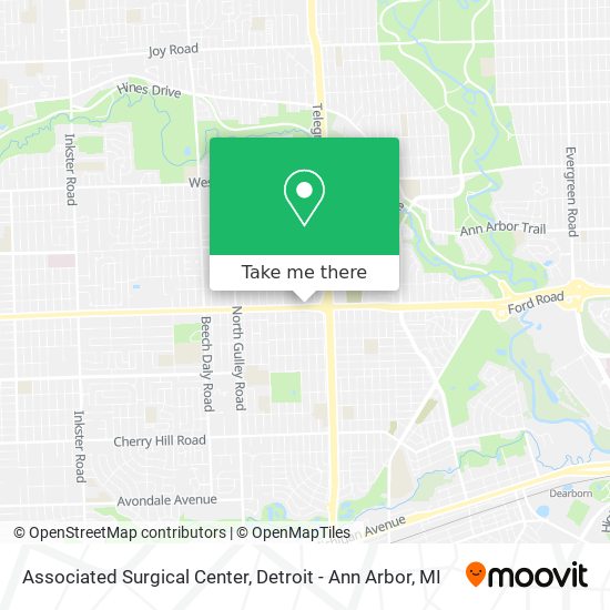 Associated Surgical Center map