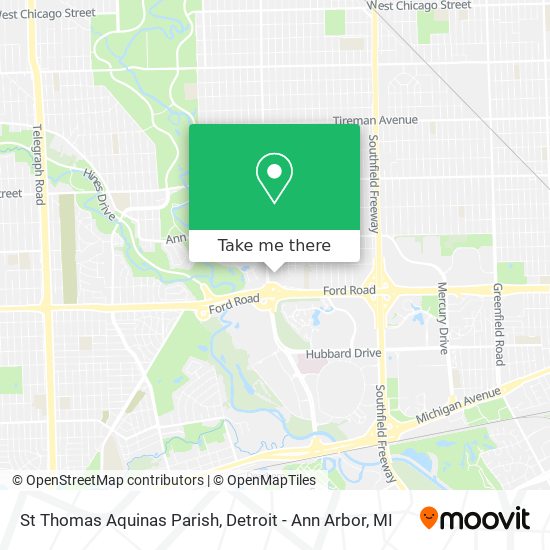 St Thomas Aquinas Parish map