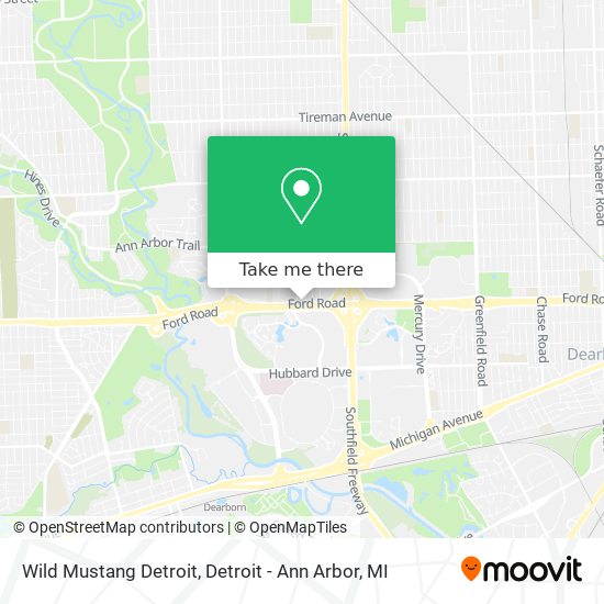 Wild Mustang Detroit map