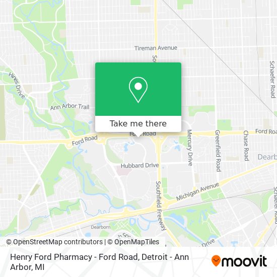 Henry Ford Pharmacy - Ford Road map