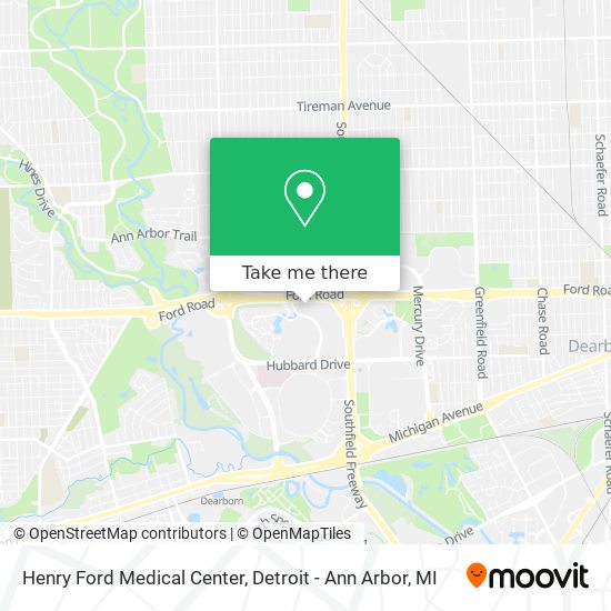 Henry Ford Medical Center map