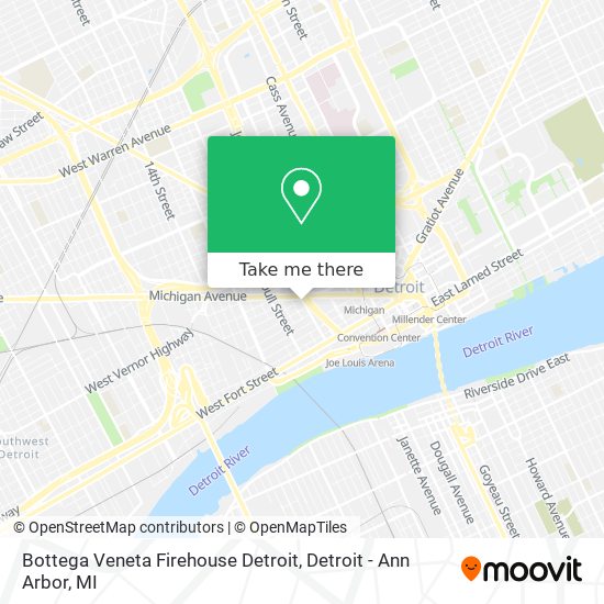 Bottega Veneta Firehouse Detroit map
