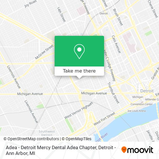 Mapa de Adea - Detroit Mercy Dental Adea Chapter