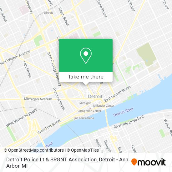 Mapa de Detroit Police Lt & SRGNT Association