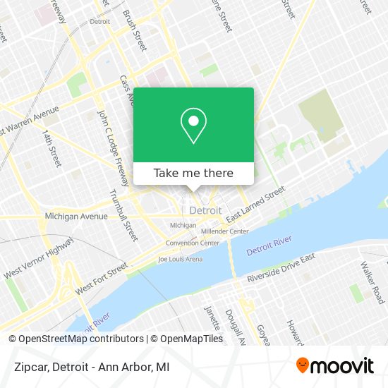 Zipcar map