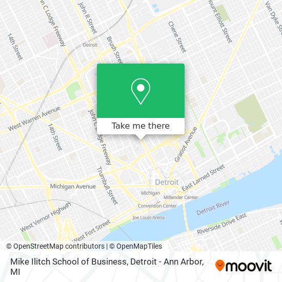 Mike Ilitch School of Business map